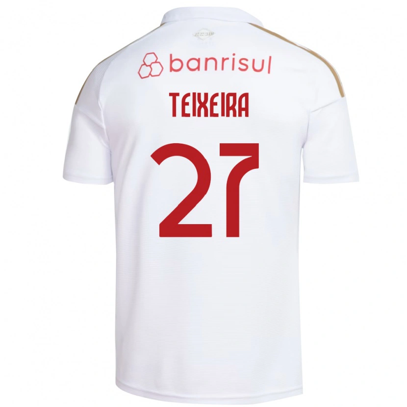 Danxen Kinder Danny Teixeira #27 Weiß Rot Auswärtstrikot Trikot 2026/27 T-Shirt