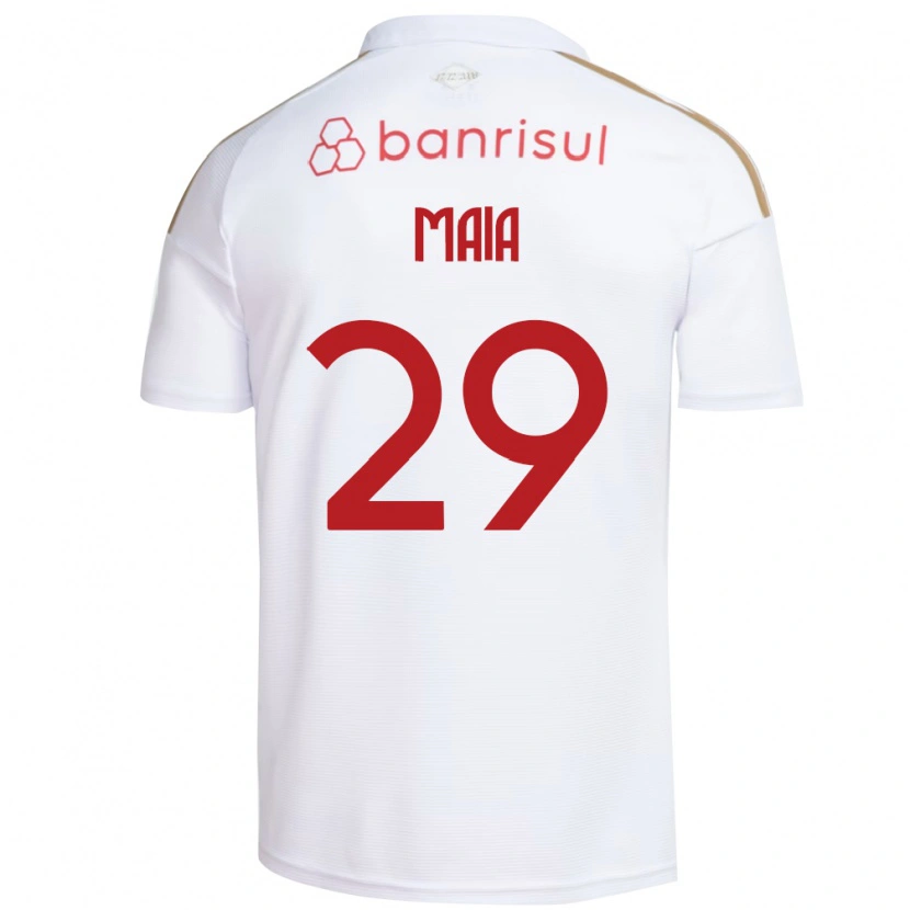 Danxen Kinder Thiago Maia #29 Weiß Rot Auswärtstrikot Trikot 2026/27 T-Shirt