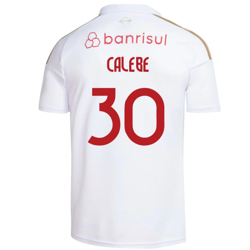 Danxen Kinder Calebe Goncalves Ferreira Da Silva #30 Weiß Rot Auswärtstrikot Trikot 2026/27 T-Shirt