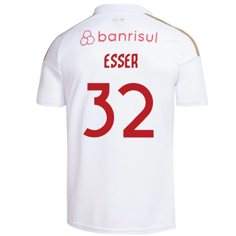 Danxen Kinder Diego Esser #32 Weiß Rot Auswärtstrikot Trikot 2026/27 T-Shirt
