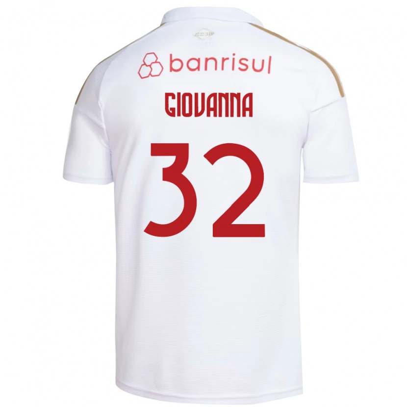 Danxen Kinder Giulia Giovanna #32 Weiß Rot Auswärtstrikot Trikot 2026/27 T-Shirt