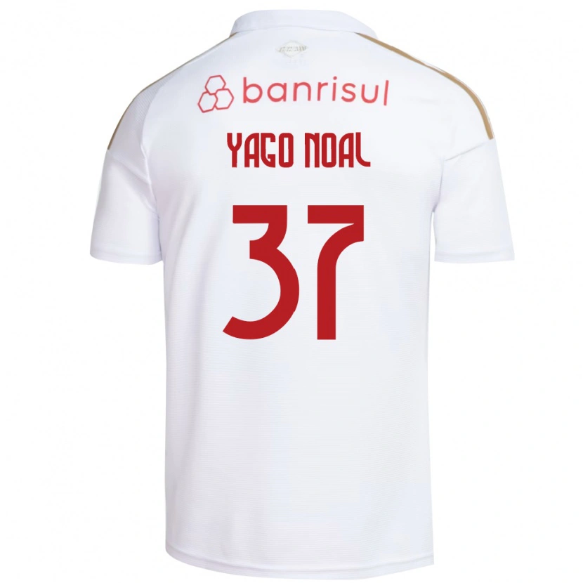 Danxen Kinder Yago Noal #37 Weiß Rot Auswärtstrikot Trikot 2026/27 T-Shirt
