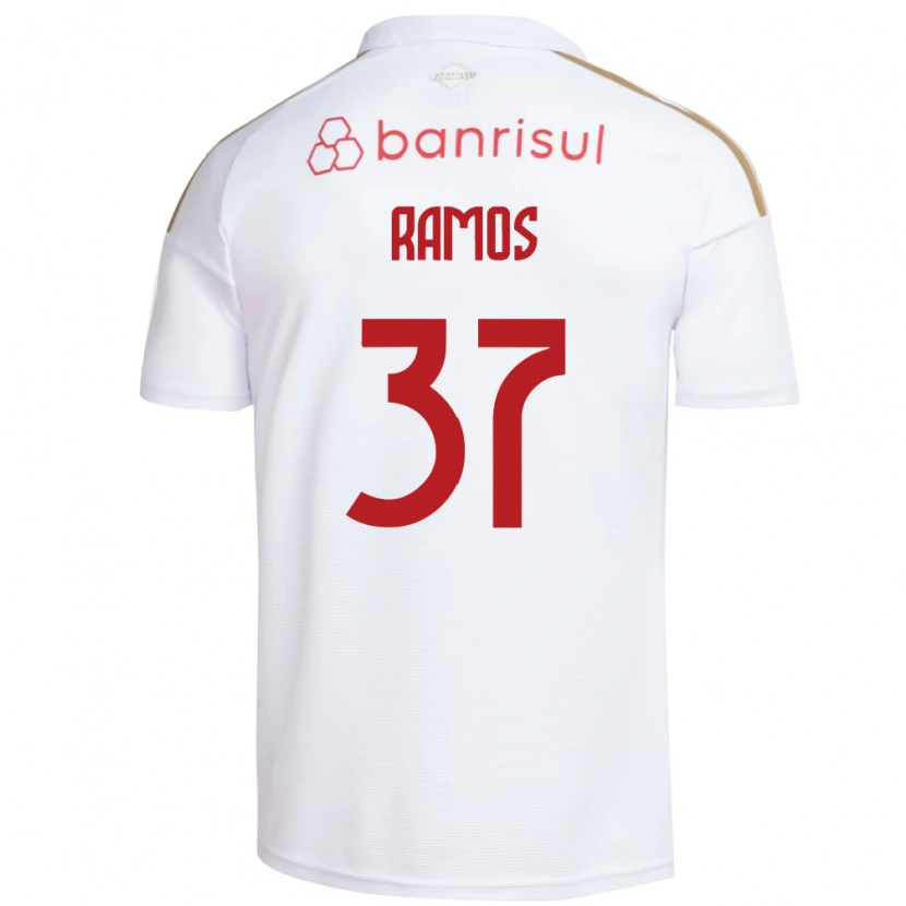 Danxen Kinder Lucas Ramos #37 Weiß Rot Auswärtstrikot Trikot 2026/27 T-Shirt