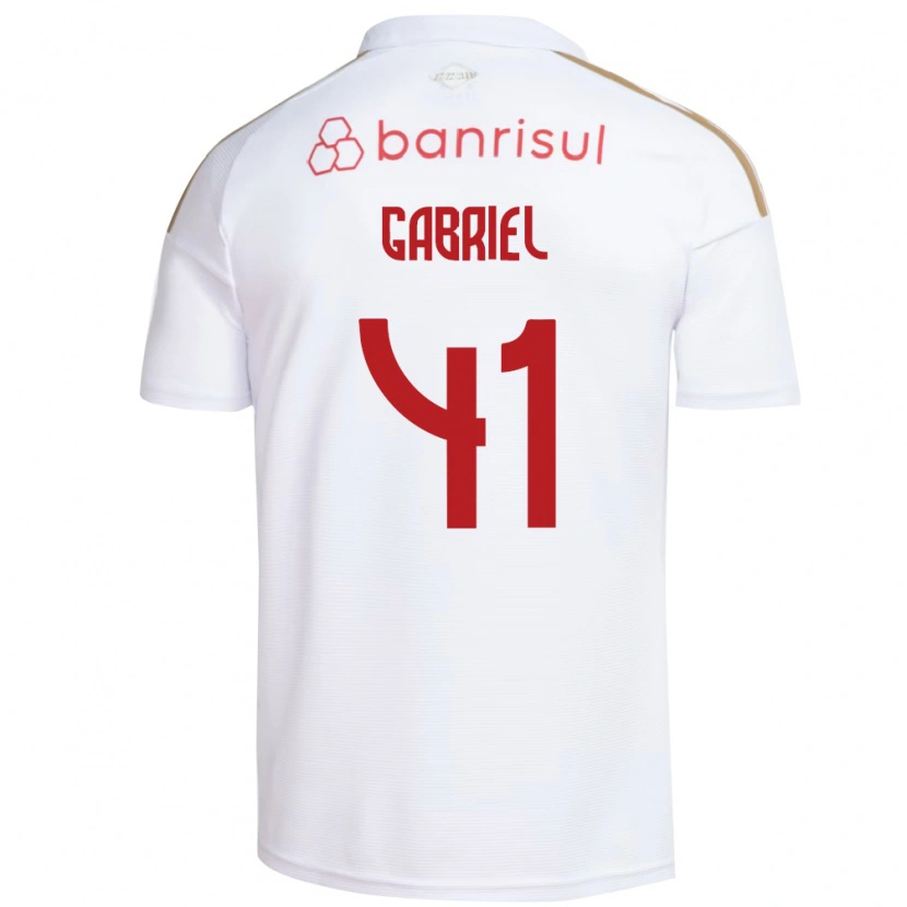 Danxen Kinder Victor Gabriel #41 Weiß Rot Auswärtstrikot Trikot 2026/27 T-Shirt