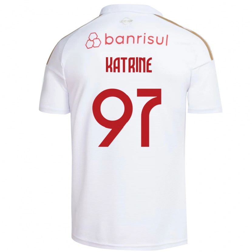 Danxen Kinder Katrine #97 Weiß Rot Auswärtstrikot Trikot 2026/27 T-Shirt