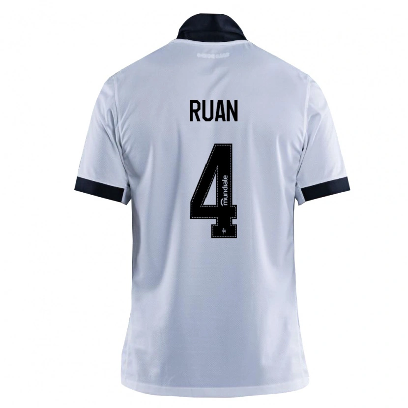Danxen Kinder Ruan Tressoldi Netto #4 Schwarz Weiß Auswärtstrikot Trikot 2026/27 T-Shirt