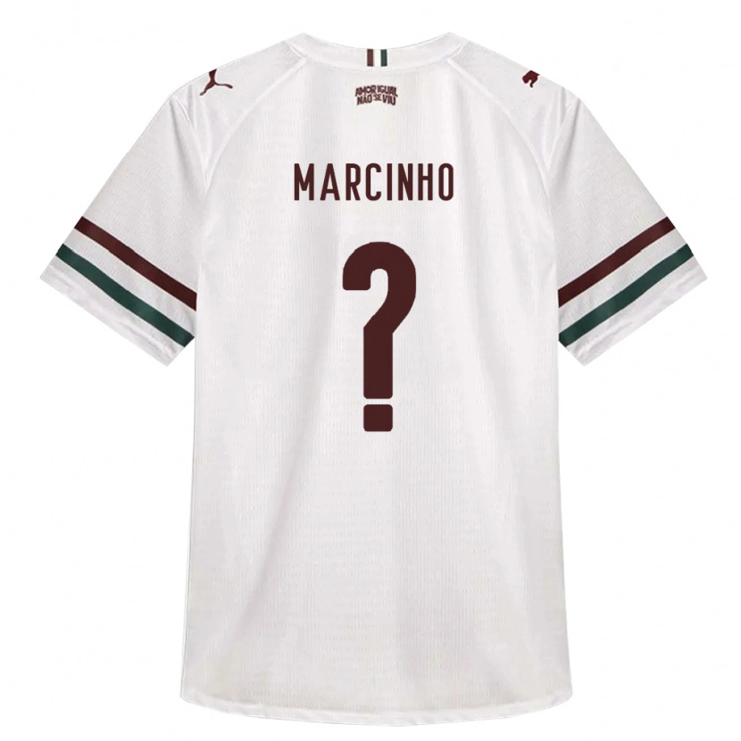 Danxen Kinder Márcio Marques Santana #0 Weiß Grün Burgund Auswärtstrikot Trikot 2026/27 T-Shirt