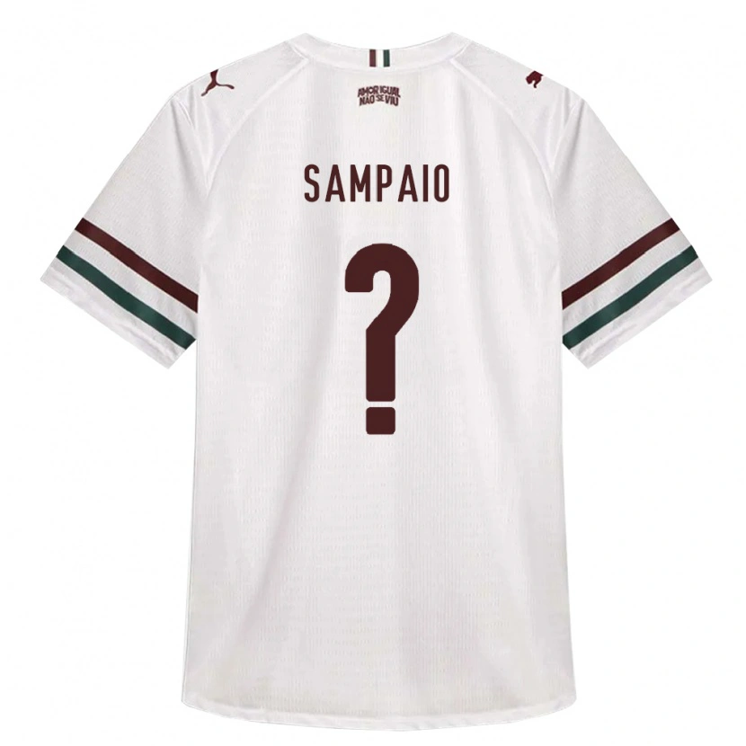 Danxen Kinder Miguel Sampaio #0 Weiß Grün Burgund Auswärtstrikot Trikot 2026/27 T-Shirt