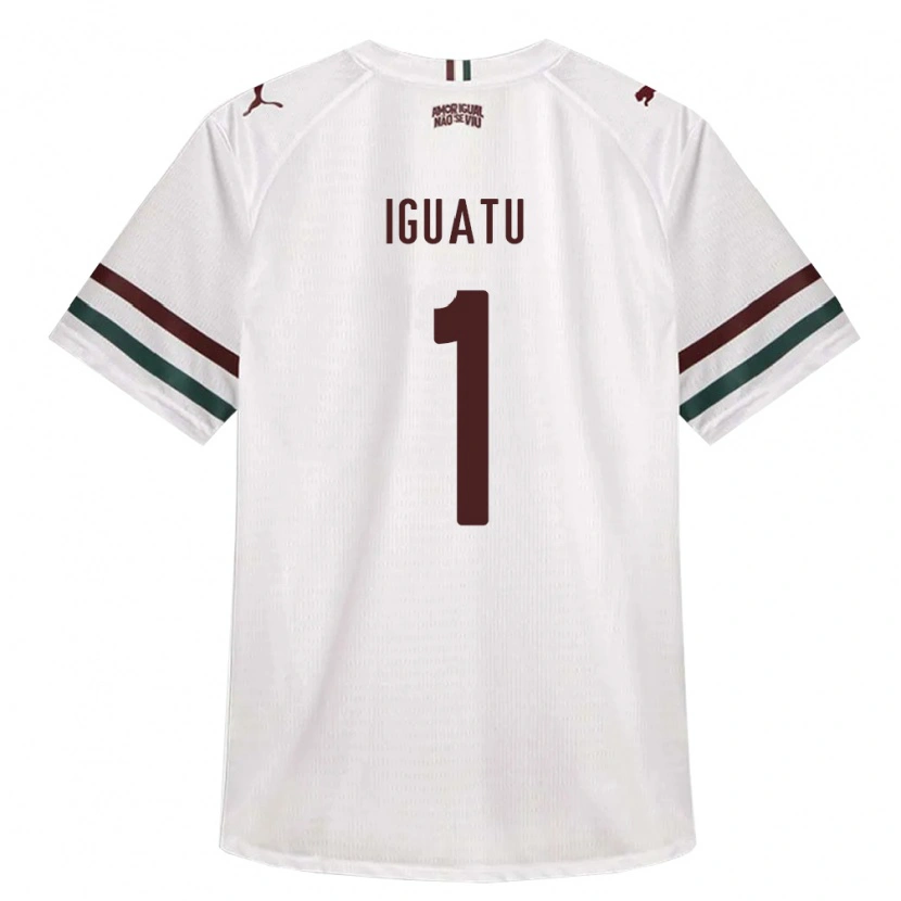 Danxen Kinder Mauro Iguatu #1 Weiß Grün Burgund Auswärtstrikot Trikot 2026/27 T-Shirt