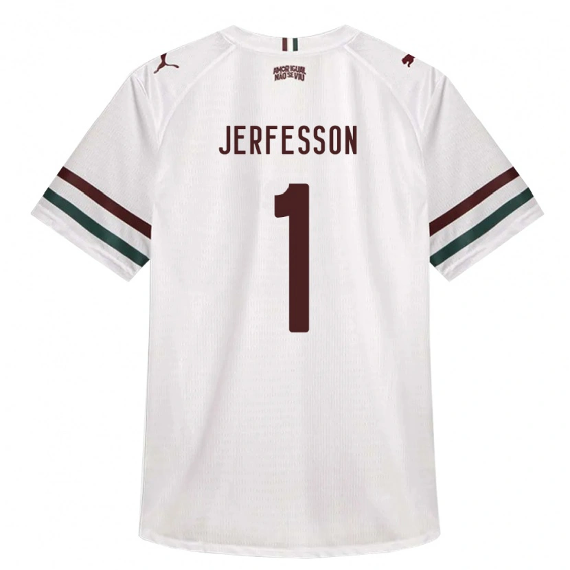 Danxen Kinder Jerfesson Rodrigues Santana #1 Weiß Grün Burgund Auswärtstrikot Trikot 2026/27 T-Shirt