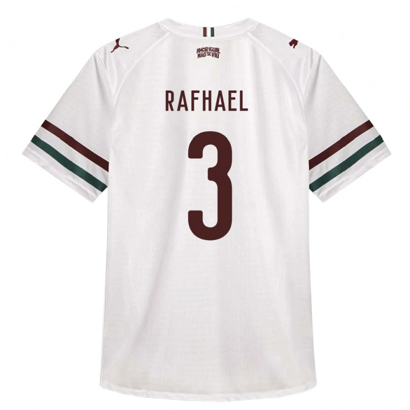Danxen Kinder Rafhael Vinícius Silva #3 Weiß Grün Burgund Auswärtstrikot Trikot 2026/27 T-Shirt