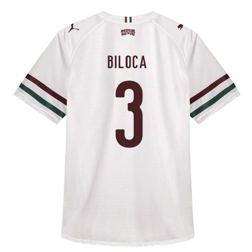 Danxen Kinder Gabriel Biloca #3 Weiß Grün Burgund Auswärtstrikot Trikot 2026/27 T-Shirt