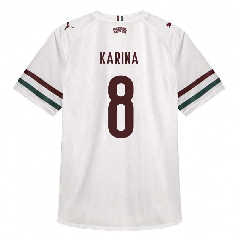 Danxen Kinder Karina #8 Weiß Grün Burgund Auswärtstrikot Trikot 2026/27 T-Shirt