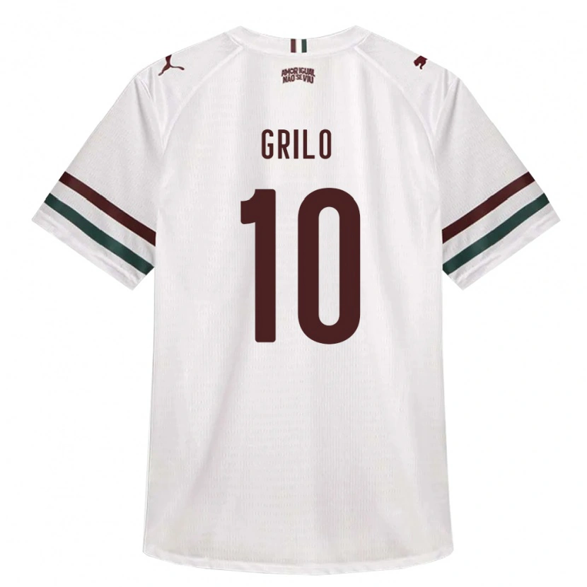 Danxen Kinder João Grilo #10 Weiß Grün Burgund Auswärtstrikot Trikot 2026/27 T-Shirt
