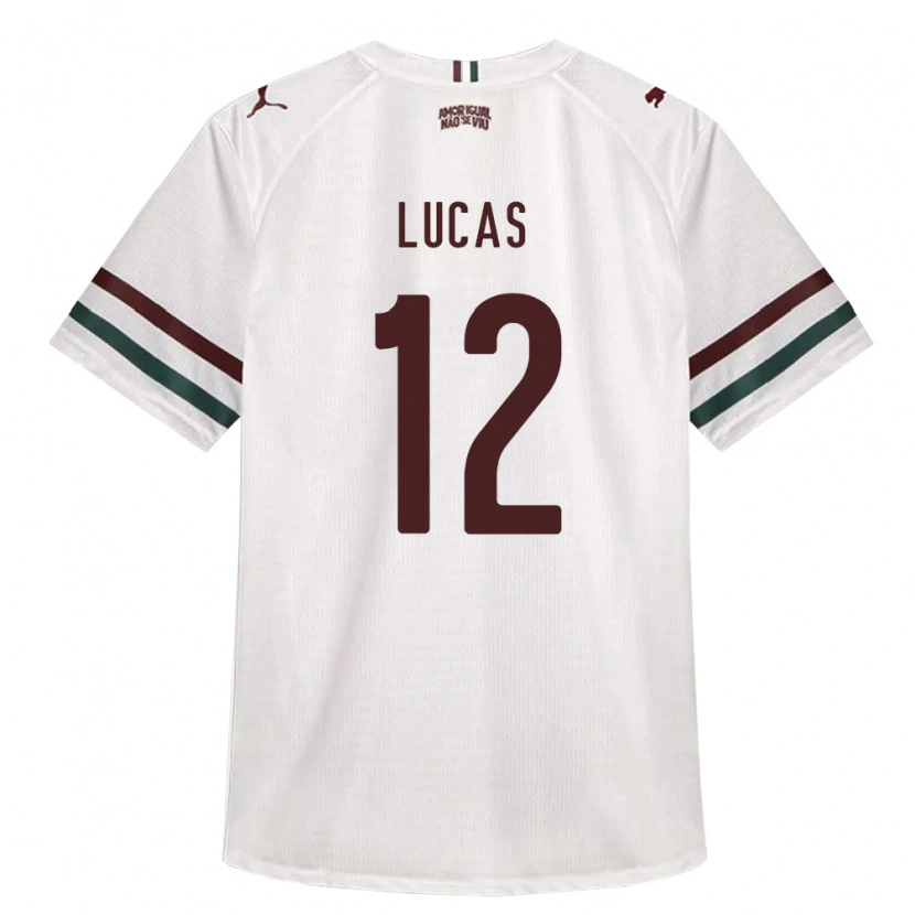 Danxen Kinder André Lucas #12 Weiß Grün Burgund Auswärtstrikot Trikot 2026/27 T-Shirt