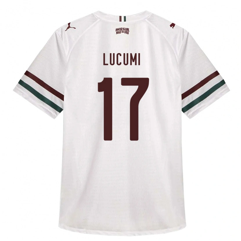 Danxen Kinder Jan Lucumi #17 Weiß Grün Burgund Auswärtstrikot Trikot 2026/27 T-Shirt
