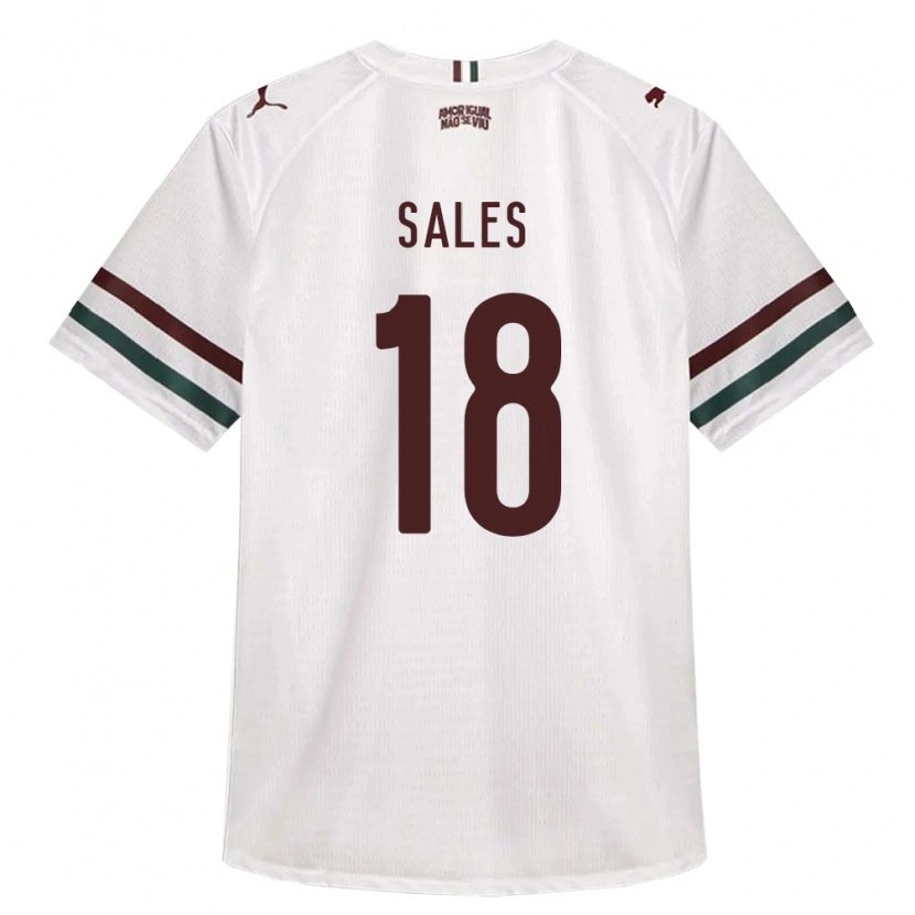 Danxen Kinder Ruan Sales #18 Weiß Grün Burgund Auswärtstrikot Trikot 2026/27 T-Shirt