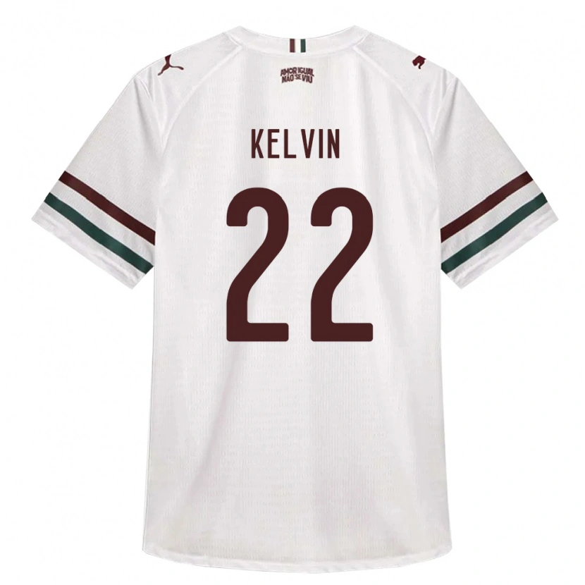 Danxen Kinder Kelvin Moreira Sandim #22 Weiß Grün Burgund Auswärtstrikot Trikot 2026/27 T-Shirt