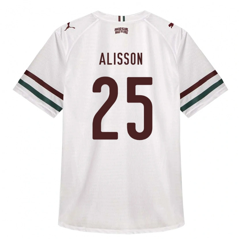 Danxen Kinder Alisson Euler De Freitas Castro #25 Weiß Grün Burgund Auswärtstrikot Trikot 2026/27 T-Shirt
