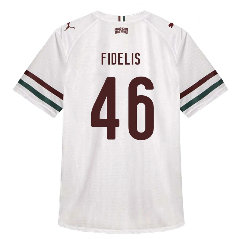 Danxen Kinder Julio Fidelis #46 Weiß Grün Burgund Auswärtstrikot Trikot 2026/27 T-Shirt