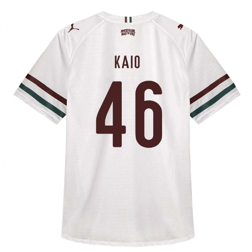 Danxen Kinder Kaio Borges Correa #46 Weiß Grün Burgund Auswärtstrikot Trikot 2026/27 T-Shirt