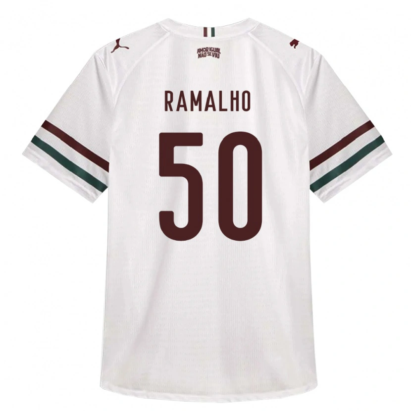 Danxen Kinder Gustavo Ramalho #50 Weiß Grün Burgund Auswärtstrikot Trikot 2026/27 T-Shirt