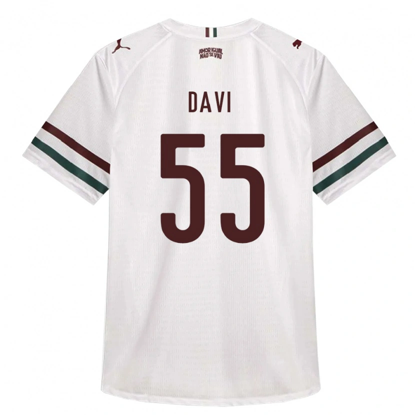 Danxen Kinder Wallace Davi #55 Weiß Grün Burgund Auswärtstrikot Trikot 2026/27 T-Shirt