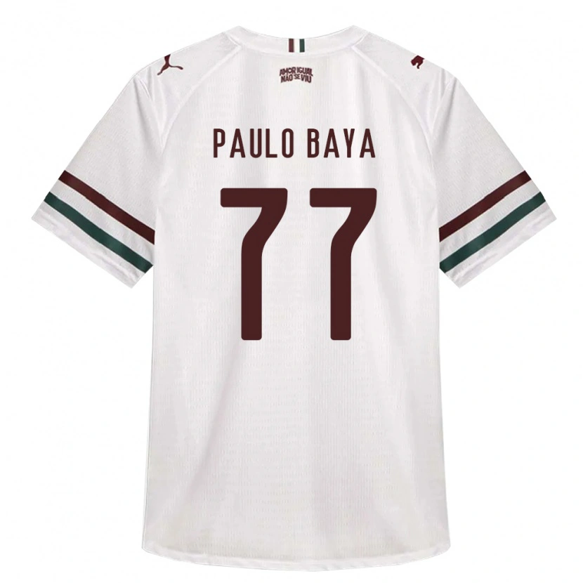 Danxen Kinder Paulo Baya #77 Weiß Grün Burgund Auswärtstrikot Trikot 2026/27 T-Shirt