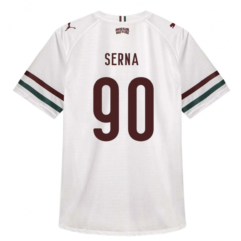 Danxen Kinder Kevin Serna #90 Weiß Grün Burgund Auswärtstrikot Trikot 2026/27 T-Shirt