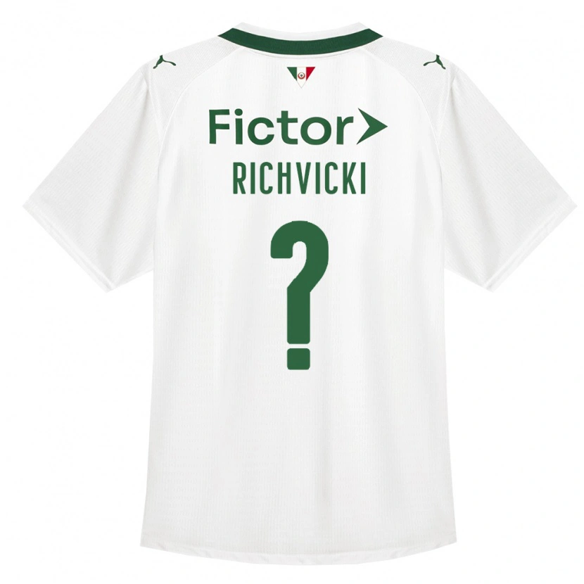 Danxen Kinder Gabriel Richvicki #0 Grün Weiß Auswärtstrikot Trikot 2026/27 T-Shirt