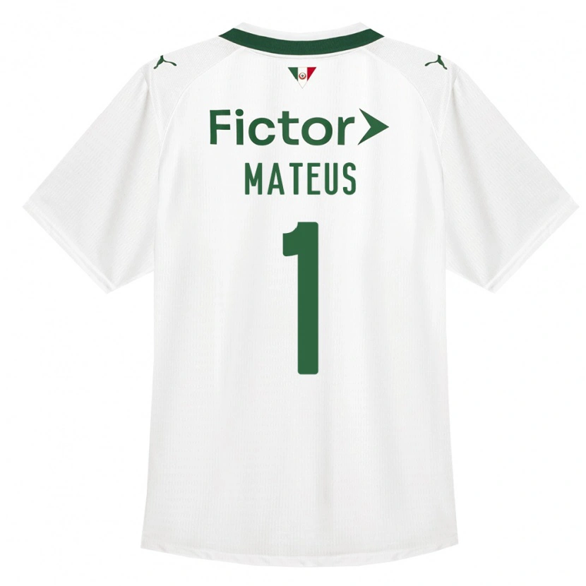 Danxen Kinder Mateus #1 Grün Weiß Auswärtstrikot Trikot 2026/27 T-Shirt