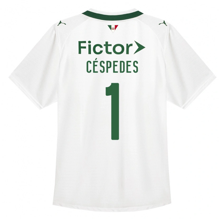 Danxen Kinder Antonio Céspedes #1 Grün Weiß Auswärtstrikot Trikot 2026/27 T-Shirt