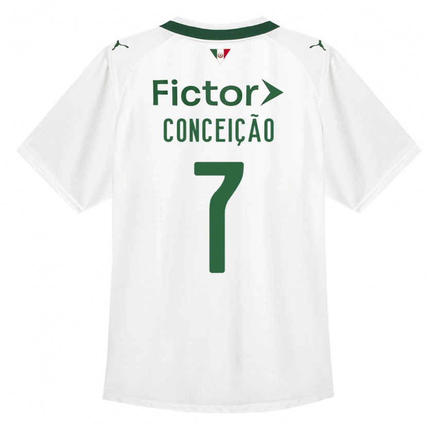 Danxen Kinder Eduardo Conceição #7 Grün Weiß Auswärtstrikot Trikot 2026/27 T-Shirt
