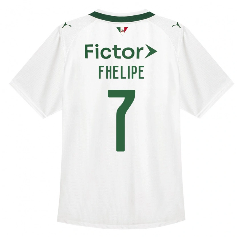 Danxen Kinder Luis Fhelipe #7 Grün Weiß Auswärtstrikot Trikot 2026/27 T-Shirt