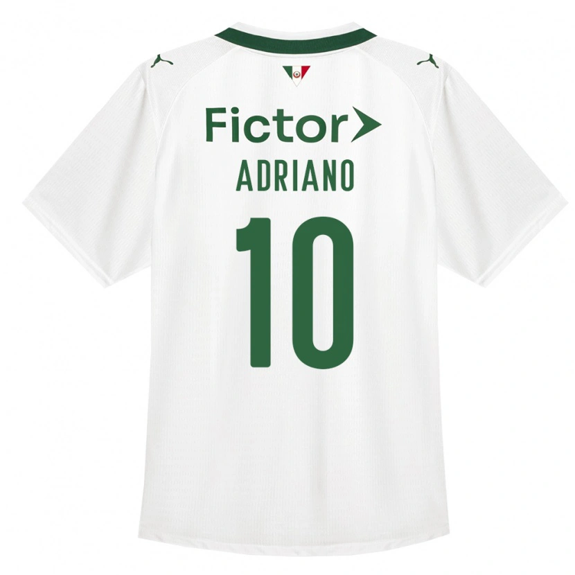 Danxen Kinder Luiz Adriano #10 Grün Weiß Auswärtstrikot Trikot 2026/27 T-Shirt