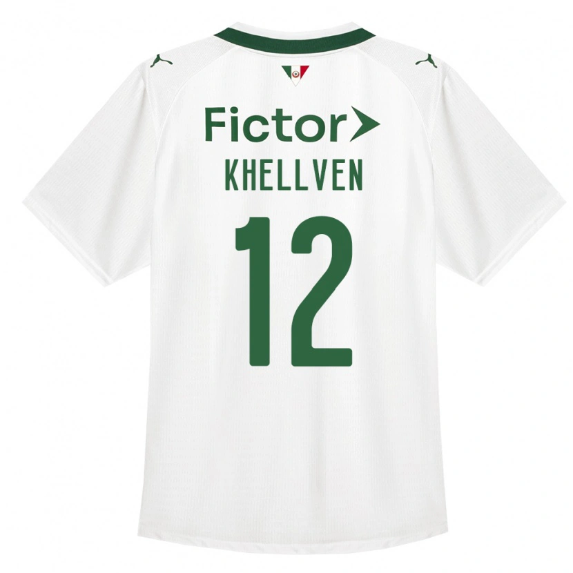 Danxen Kinder Khellven Douglas Silva Oliveira #12 Grün Weiß Auswärtstrikot Trikot 2026/27 T-Shirt