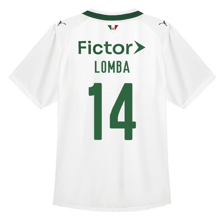 Danxen Kinder Marcelo Lomba #14 Grün Weiß Auswärtstrikot Trikot 2026/27 T-Shirt