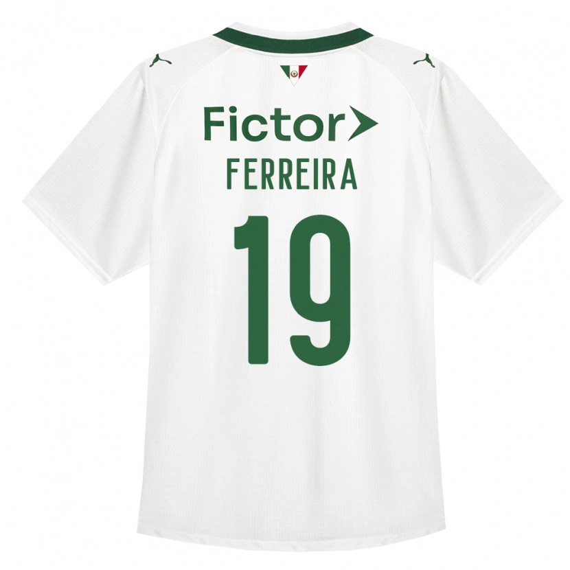Danxen Kinder Letícia Ferreira #19 Grün Weiß Auswärtstrikot Trikot 2026/27 T-Shirt