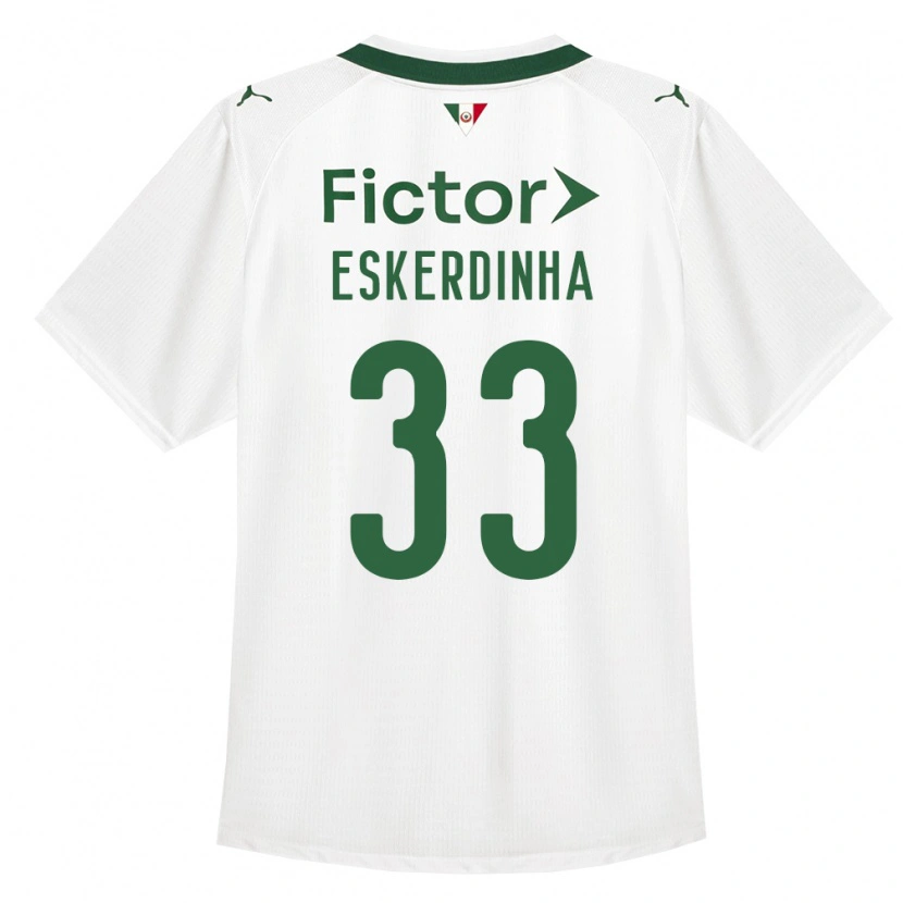 Danxen Kinder Eskerdinha #33 Grün Weiß Auswärtstrikot Trikot 2026/27 T-Shirt