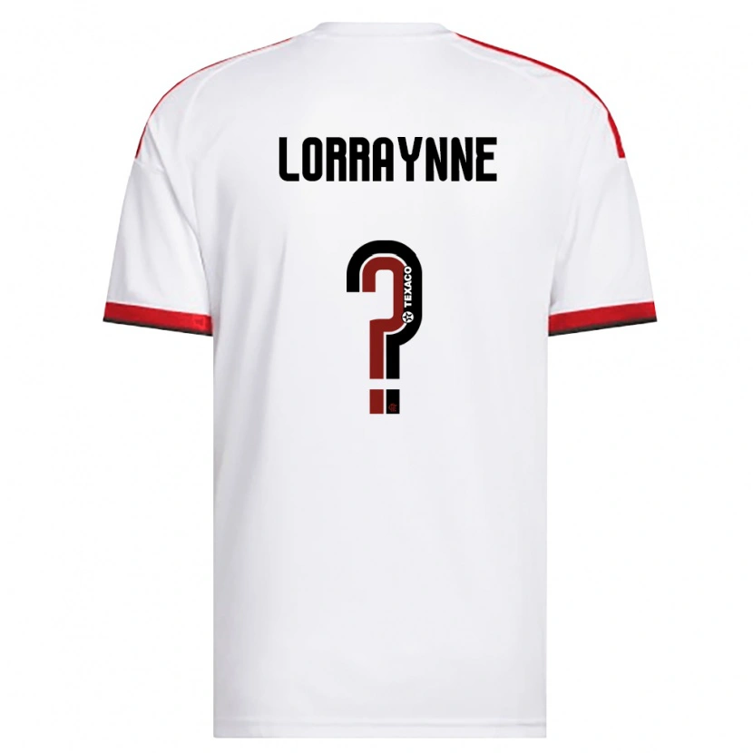 Danxen Kinder Lorraynne #0 Weiß Rot Schwarz Auswärtstrikot Trikot 2026/27 T-Shirt