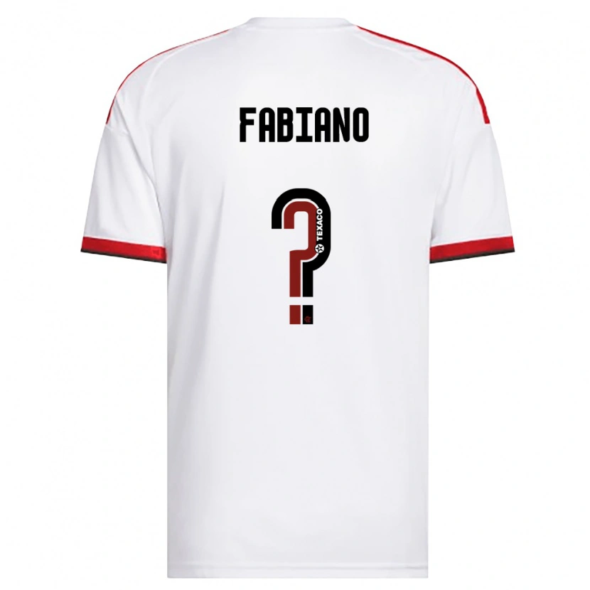 Danxen Kinder Fabiano #0 Weiß Rot Schwarz Auswärtstrikot Trikot 2026/27 T-Shirt