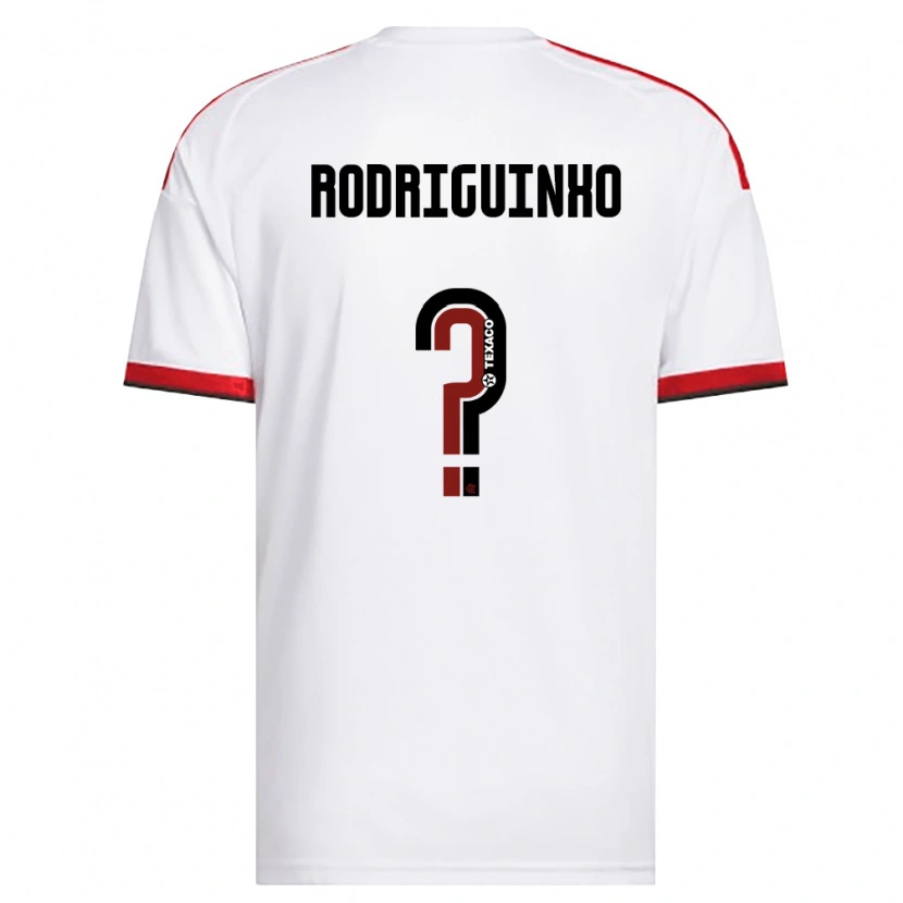 Danxen Kinder Rodriguinho #0 Weiß Rot Schwarz Auswärtstrikot Trikot 2026/27 T-Shirt