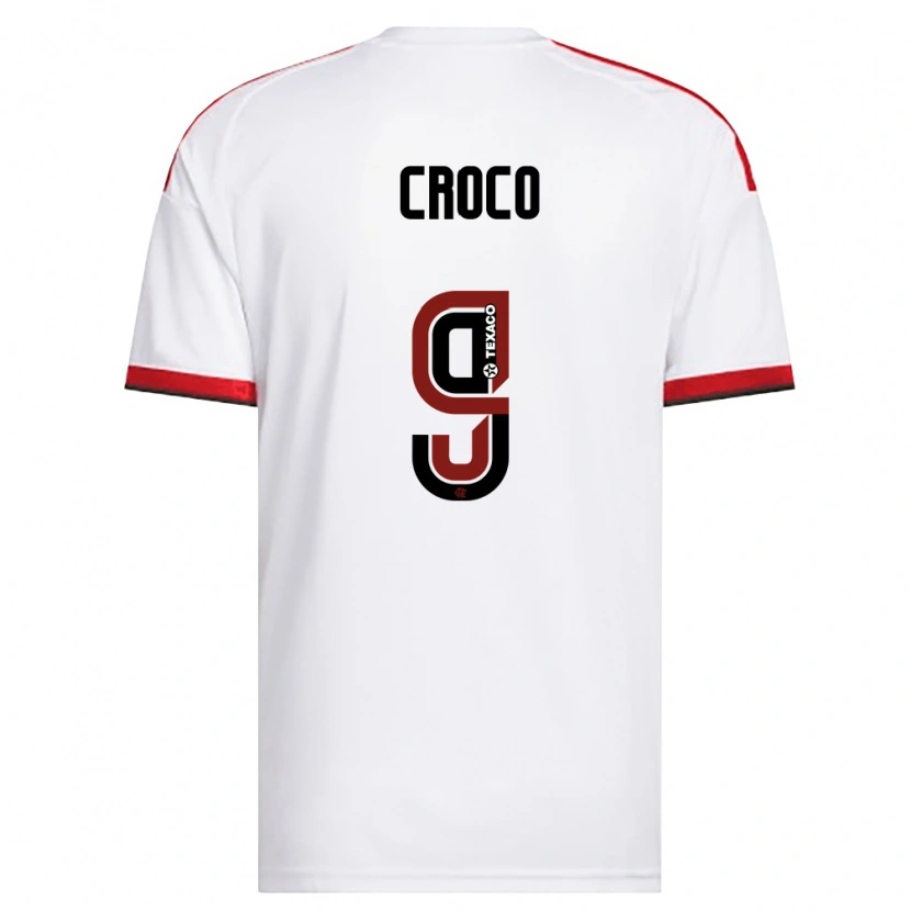 Danxen Kinder Gabi Croco #9 Weiß Rot Schwarz Auswärtstrikot Trikot 2026/27 T-Shirt