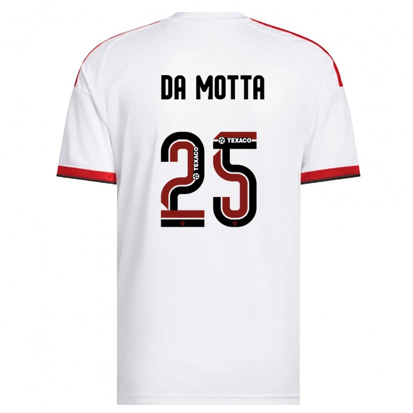 Danxen Kinder Piris Da Motta #25 Weiß Rot Schwarz Auswärtstrikot Trikot 2026/27 T-Shirt