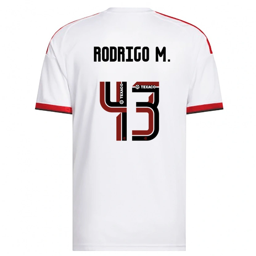 Danxen Kinder Rodrigo Muniz #43 Weiß Rot Schwarz Auswärtstrikot Trikot 2026/27 T-Shirt