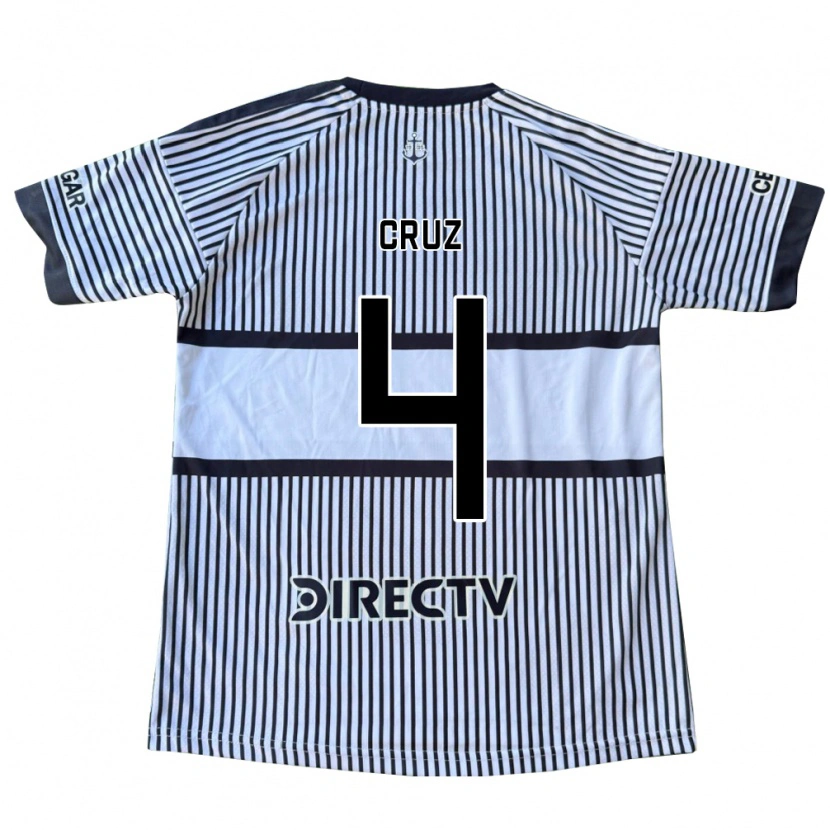 Danxen Kinder Julieta Cruz #4 Weiß Schwarz Gelb Auswärtstrikot Trikot 2026/27 T-Shirt