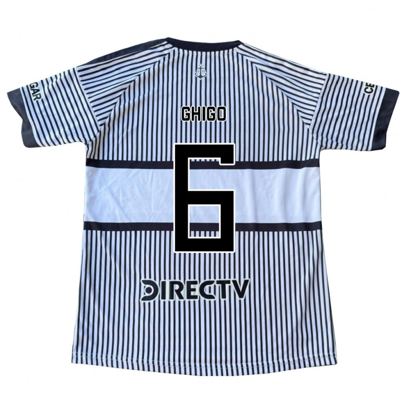 Danxen Kinder Cecilia Ghigo #6 Weiß Schwarz Gelb Auswärtstrikot Trikot 2026/27 T-Shirt