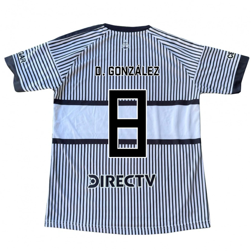 Danxen Kinder Dante González #8 Weiß Schwarz Gelb Auswärtstrikot Trikot 2026/27 T-Shirt