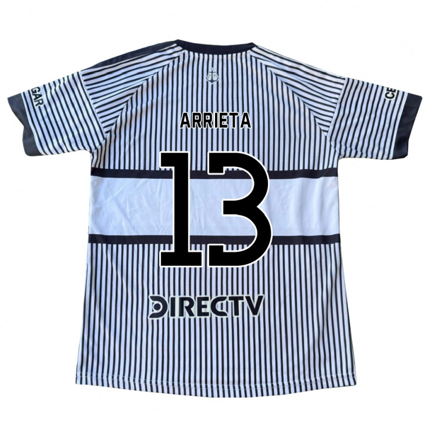 Danxen Kinder Thomas Arrieta #13 Weiß Schwarz Gelb Auswärtstrikot Trikot 2026/27 T-Shirt