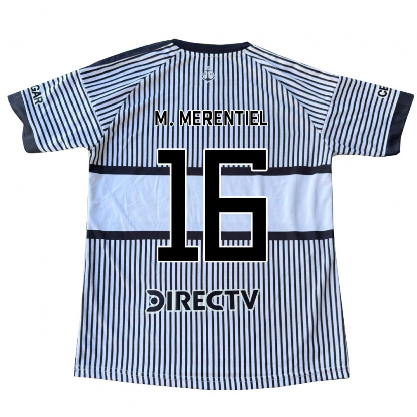 Danxen Kinder Miguel Merentiel #16 Weiß Schwarz Gelb Auswärtstrikot Trikot 2026/27 T-Shirt